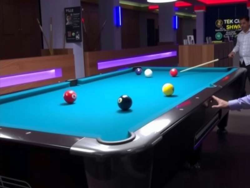 8 बॉल पूल गेम टेबल