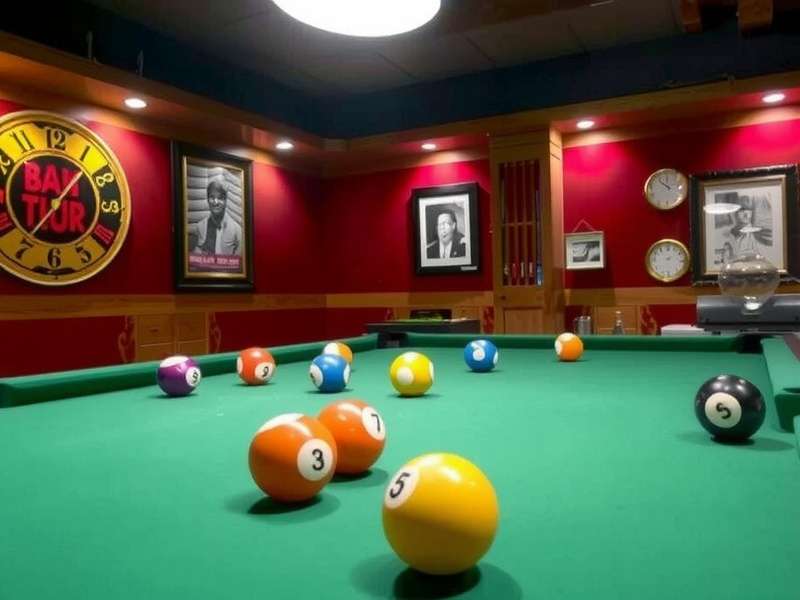 8 बॉल पूल गेम इंटरफेस