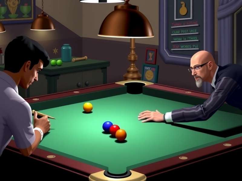 8 बॉल पूल क्लासिक गेम इंटरफेस