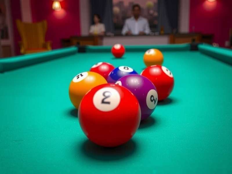 8 बॉल पूल टेबल सेटअप