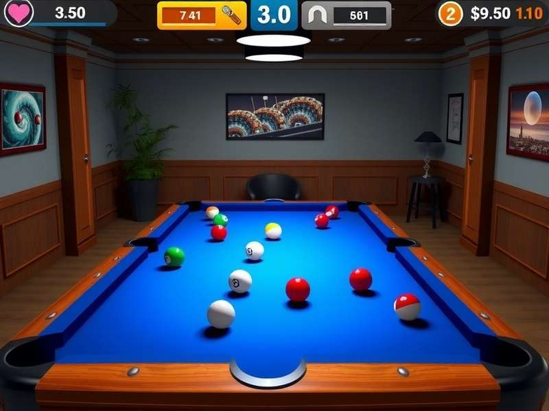 8 बॉल पूल गेम स्क्रीनशॉट