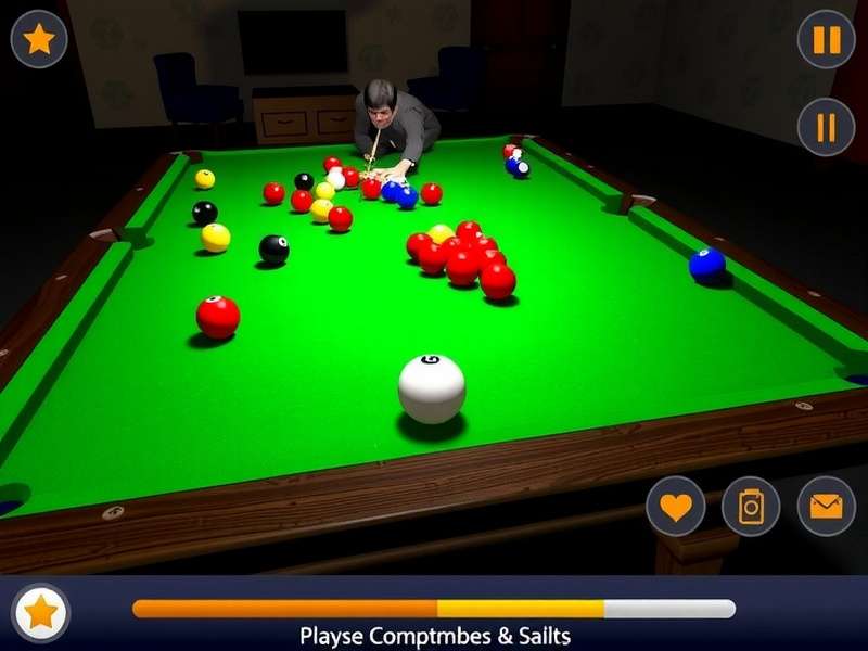 8 बॉल पूल गेमप्ले स्क्रीनशॉट