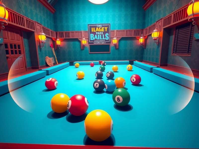 8 Ball Pool game interface showing a virtual pool table