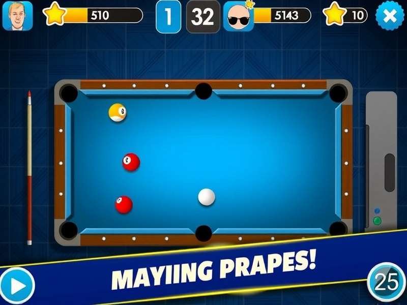 Strategic shot setup in 8 Ball Pool on Cool Math Games interface