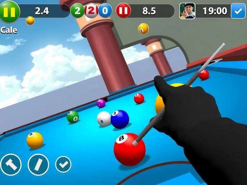 Professional Indian 8 Ball Pool player executing a precise shot
