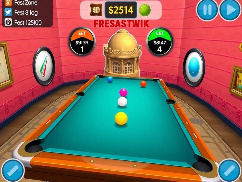 8 Ball Pool game interface on a mobile device