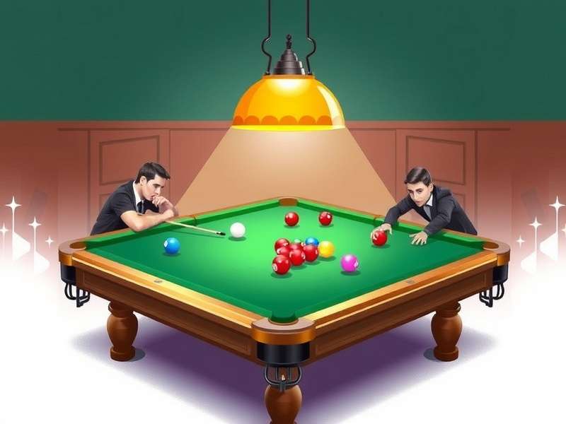 Professional 8 Ball Pool player taking a shot online