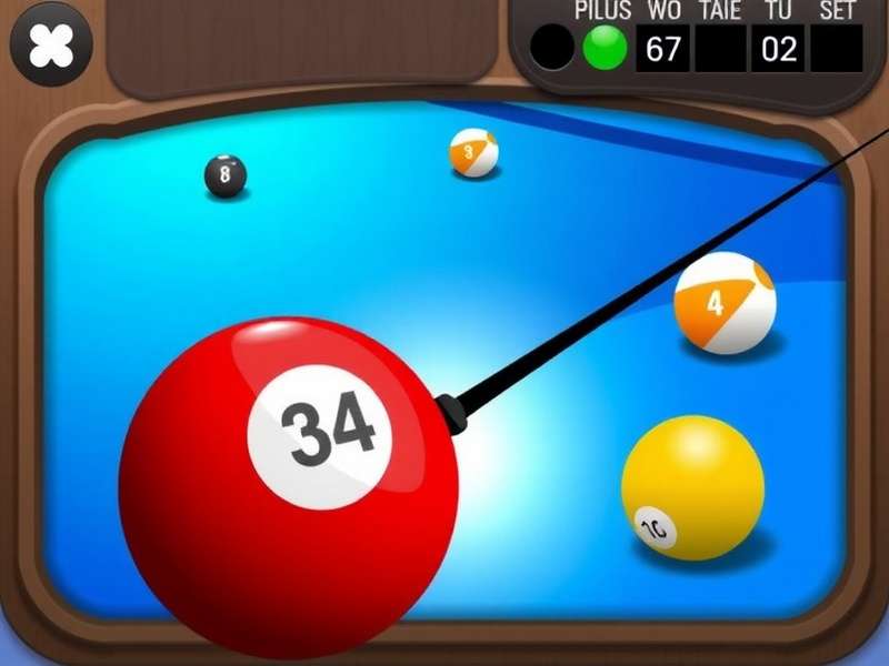 Crazy Games 8 Ball Pool gameplay interface showing a tense match