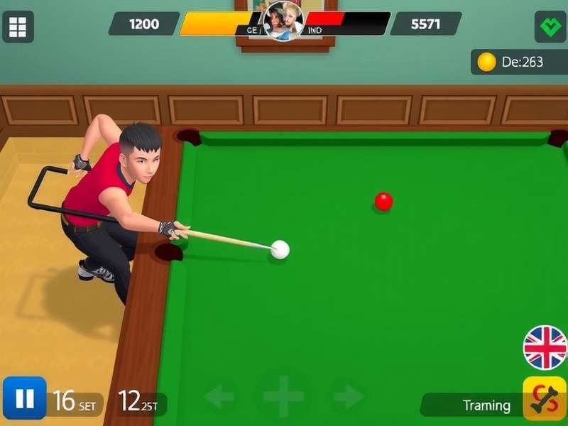 Professional 8 Ball Pool player executing a precise shot in online tournament