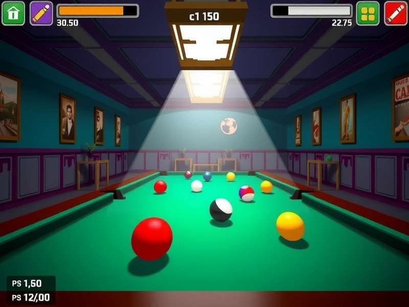 8 Ball Pool game setup with cue and balls — Billiard Games India