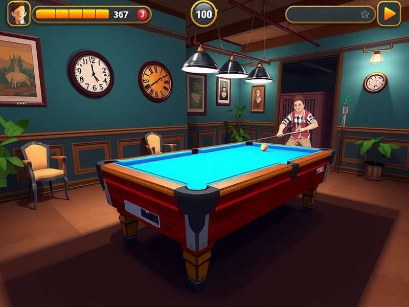 8 Ball Pool green table with balls in triangle formation – Miniclip Pool India