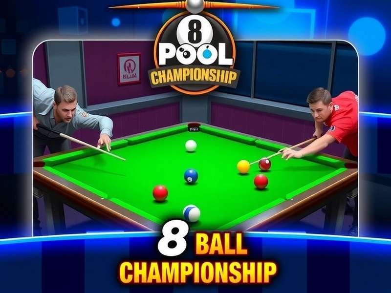 8 Ball Pool Championship – green felt table with trophy and balls