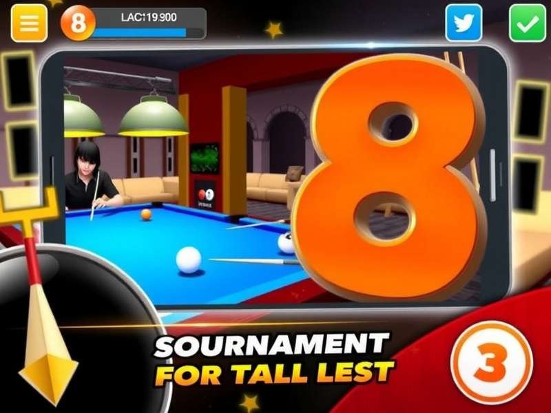 8 Ball Pool Tournament in India – players competing on a green baize table
