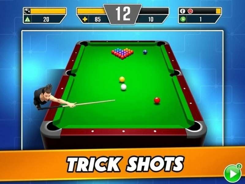 8 Ball Pool trick shot master executing a complex bank shot on a professional pool table in India
