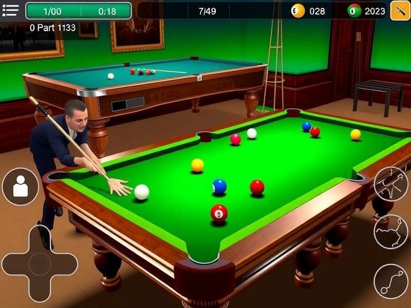8 Ball Pool table setup with balls in triangle formation, South Africa edition
