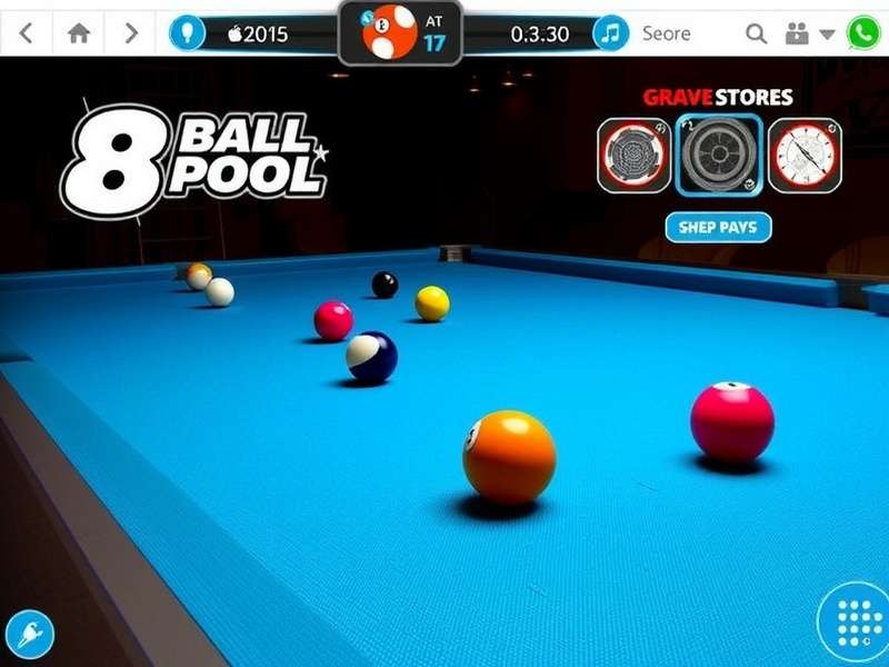 8 Ball Pool table setup with cue ball and rack — India's favourite online billiards game